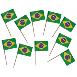 Brazylia flaga wykałaczki z flagą pikery